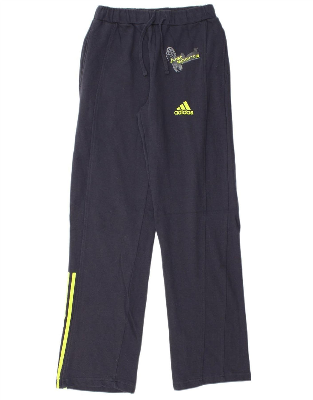 Calça de treino masculina ADIDAS XS azul marinho algodão