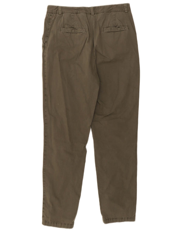 Calça Chino Feminina Marks & Spencer Slim UK 12 Médio W30 L30 Caqui