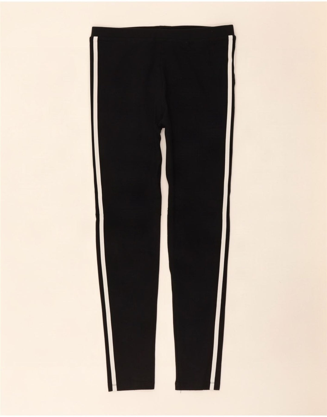 Leggings Adidas Femininas UK 12 Médio Algodão Preto