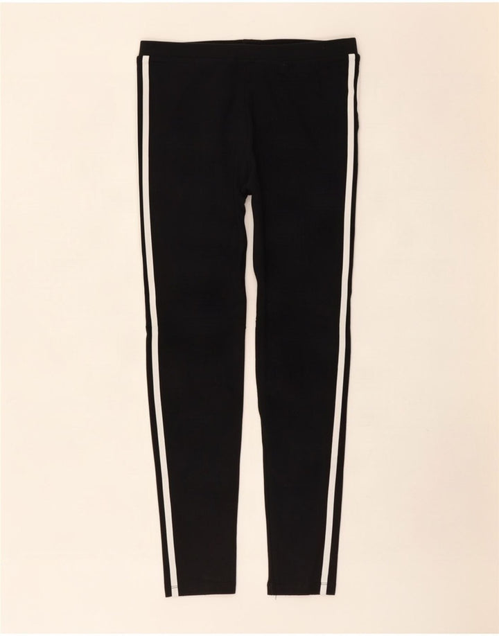 Leggings Adidas Femininas UK 12 Médio Algodão Preto