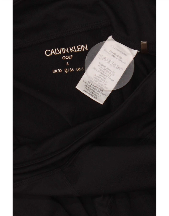 Leggings femininos Calvin Klein Golf Graphic UK 10 pequeno poliéster preto