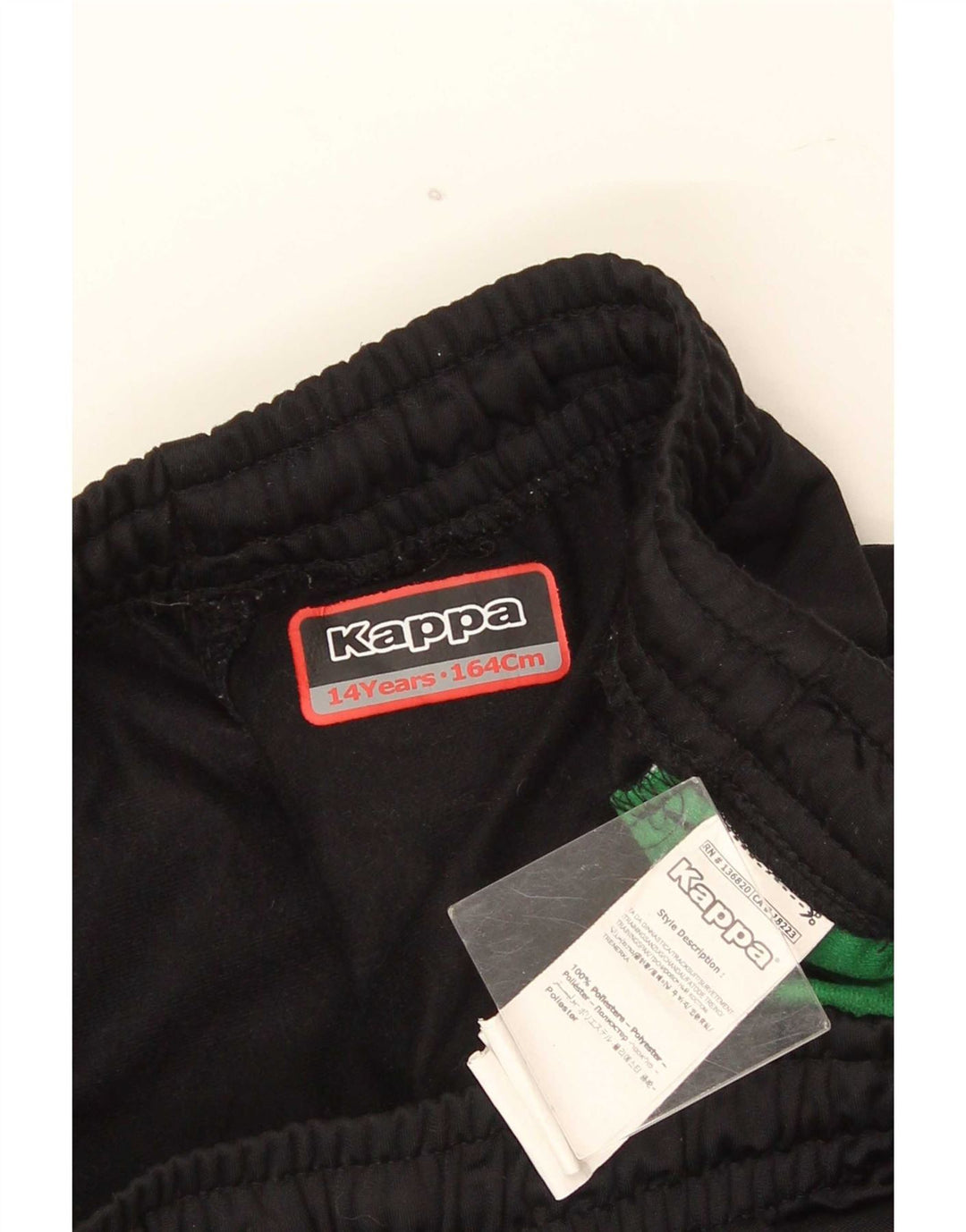 Calça de treino Kappa Boys Graphic Joggers 13-14 anos preto poliéster