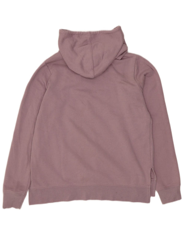 Reebok Womens Graphic Hoodie Jumper UK 10 Pequeno Algodão Roxo