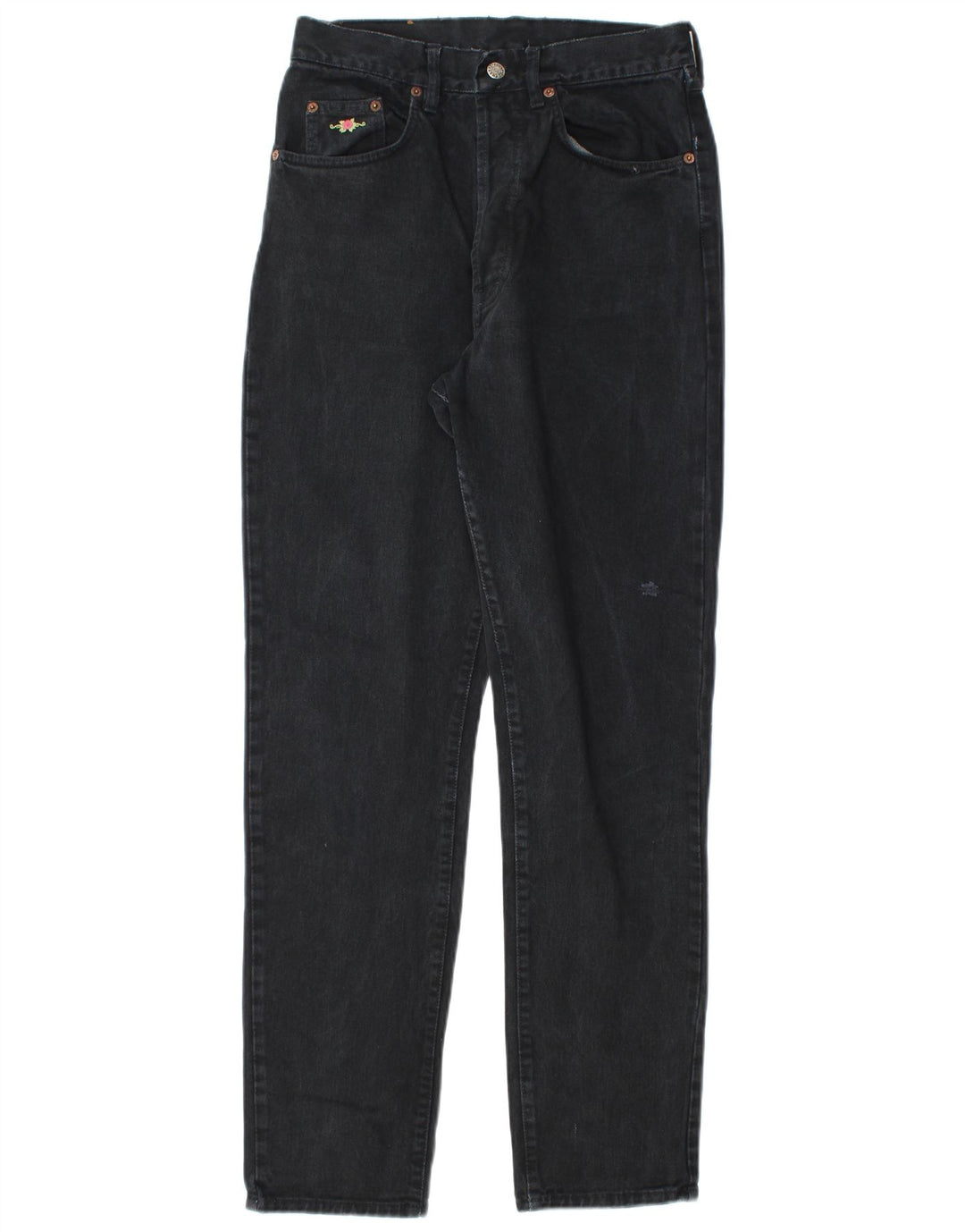 Calça jeans feminina CHARRO tamanho 32 W32 L32 algodão preto