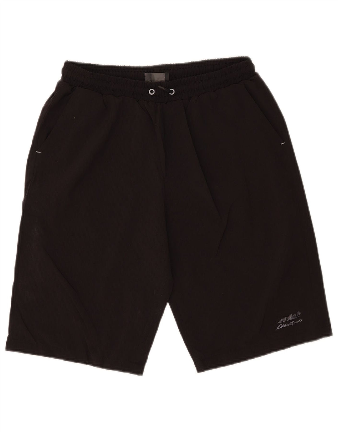 Shorts de natação Eddie Bauer para meninos 15-16 anos XL preto poliéster