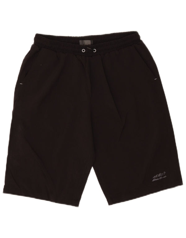 Shorts de natação Eddie Bauer para meninos 15-16 anos XL preto poliéster