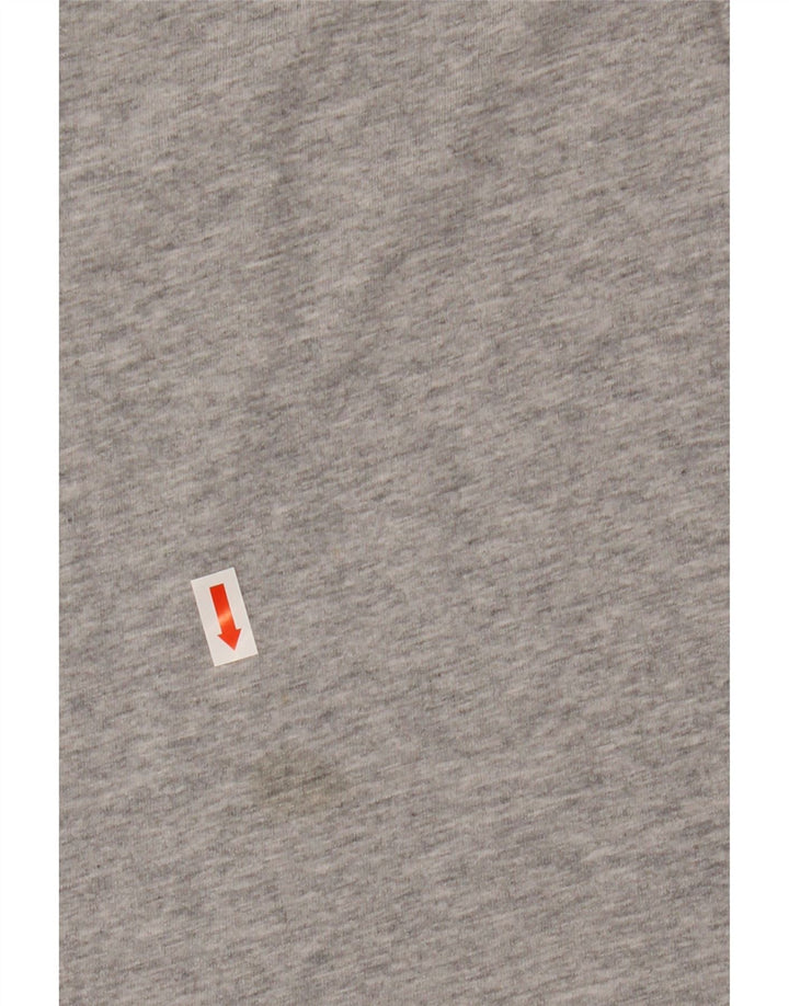 Camiseta masculina Tommy Hilfiger com estampa gráfica pequena de algodão cinza