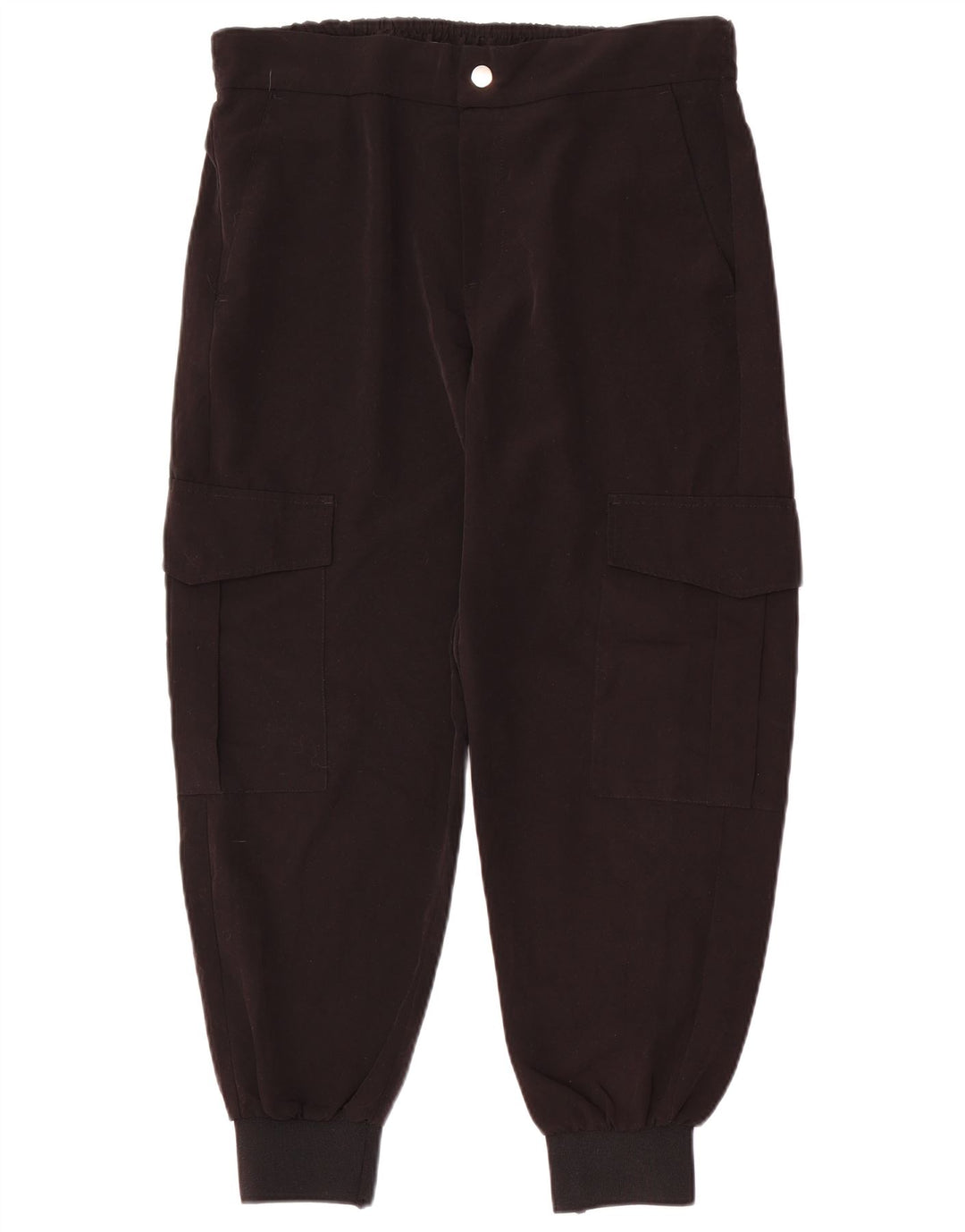 Calça jogger feminina ZARA grande W3 preta poliéster