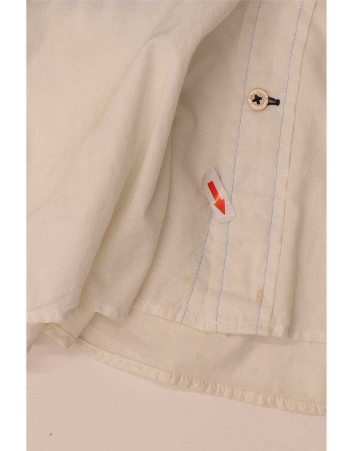 Tommy Hilfiger Camisa masculina de manga curta Custom Fit azul médio Colourblock