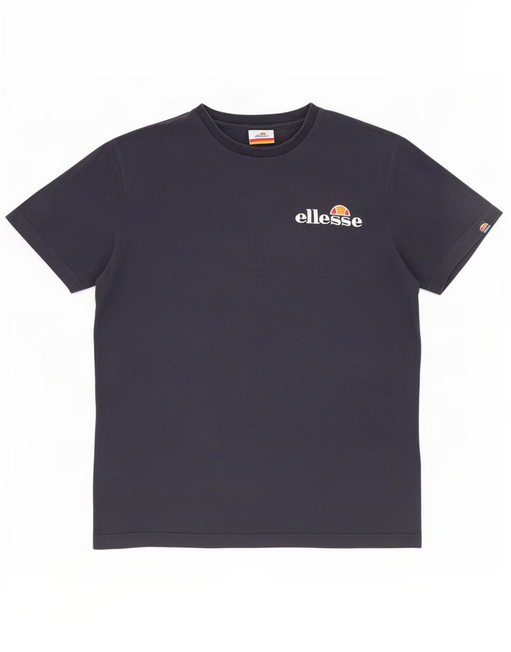 Camiseta masculina Ellesse Top grande algodão azul marinho