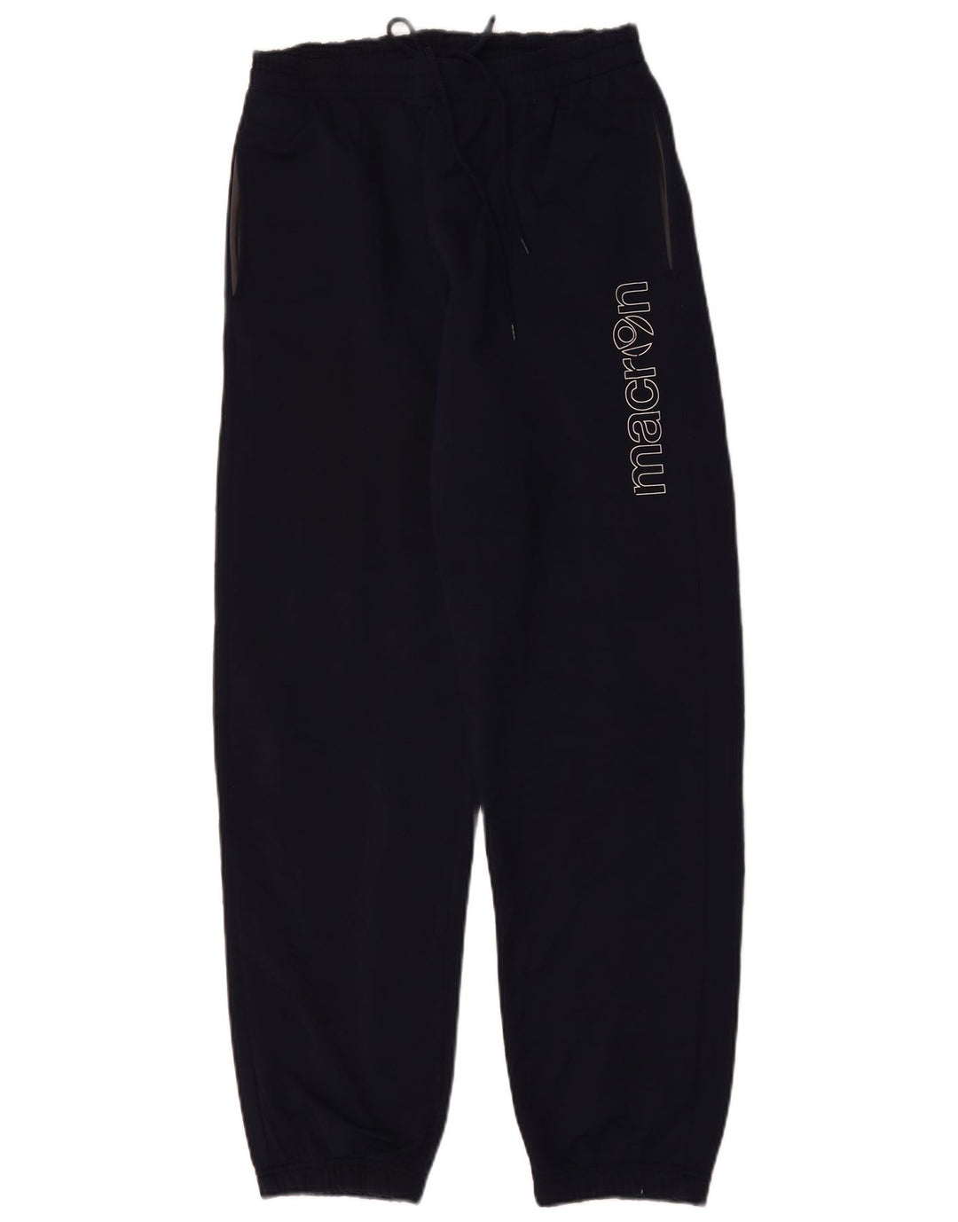 MACRON Calça de treino masculina gráfica Joggers médio azul marinho