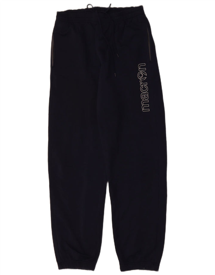 MACRON Calça de treino masculina gráfica Joggers médio azul marinho