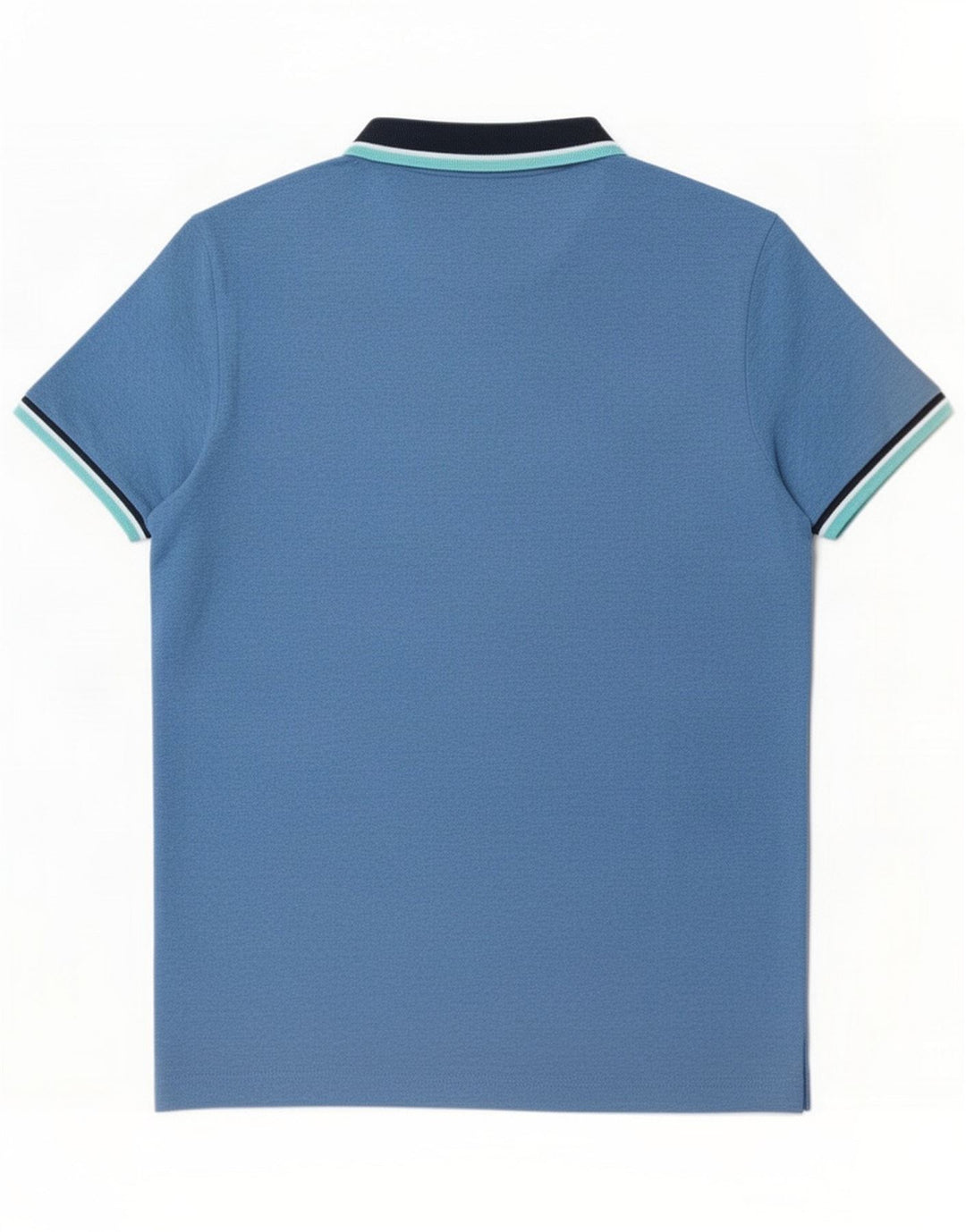 Camisa polo masculina Lotto grande poliéster listrado azul