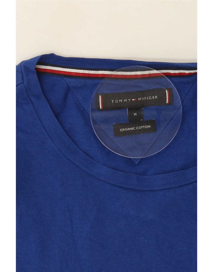 Camiseta masculina Tommy Hilfiger com estampa gráfica azul médio algodão