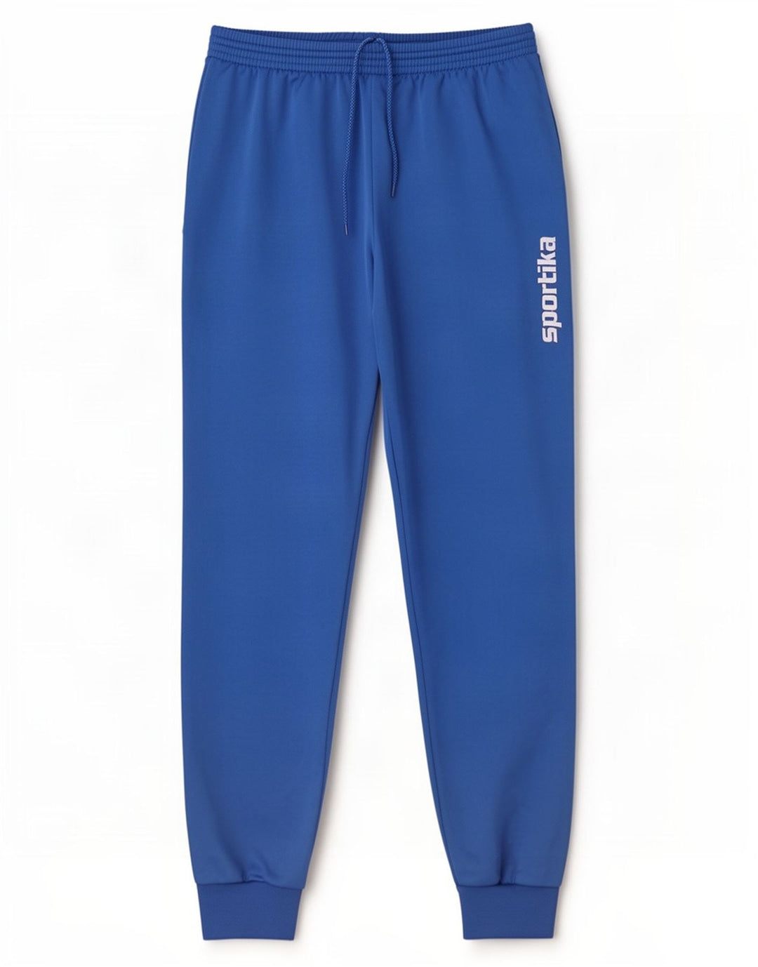 Calça de treino masculina vintage com estampa gráfica grande poliéster azul