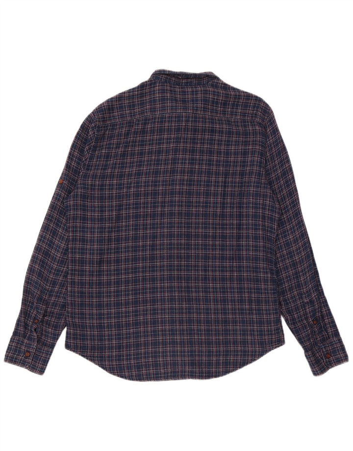 Camisa masculina Slim Fit Levi's grande algodão xadrez azul marinho