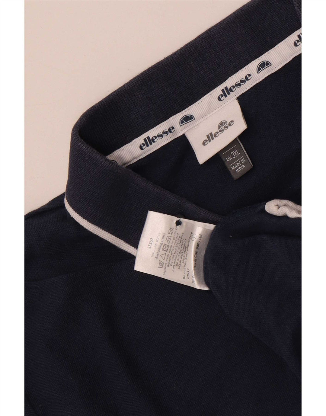 Camisa polo masculina Ellesse 3XL algodão azul marinho