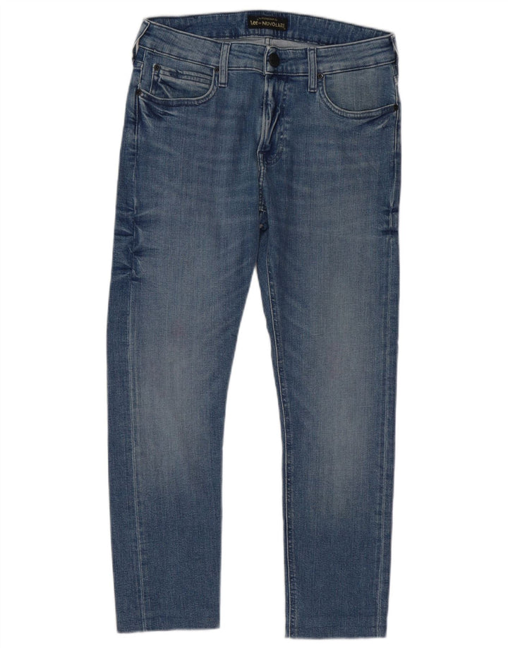 Lee Womens Malone Slim Jeans W30 L26 Azul Algodão