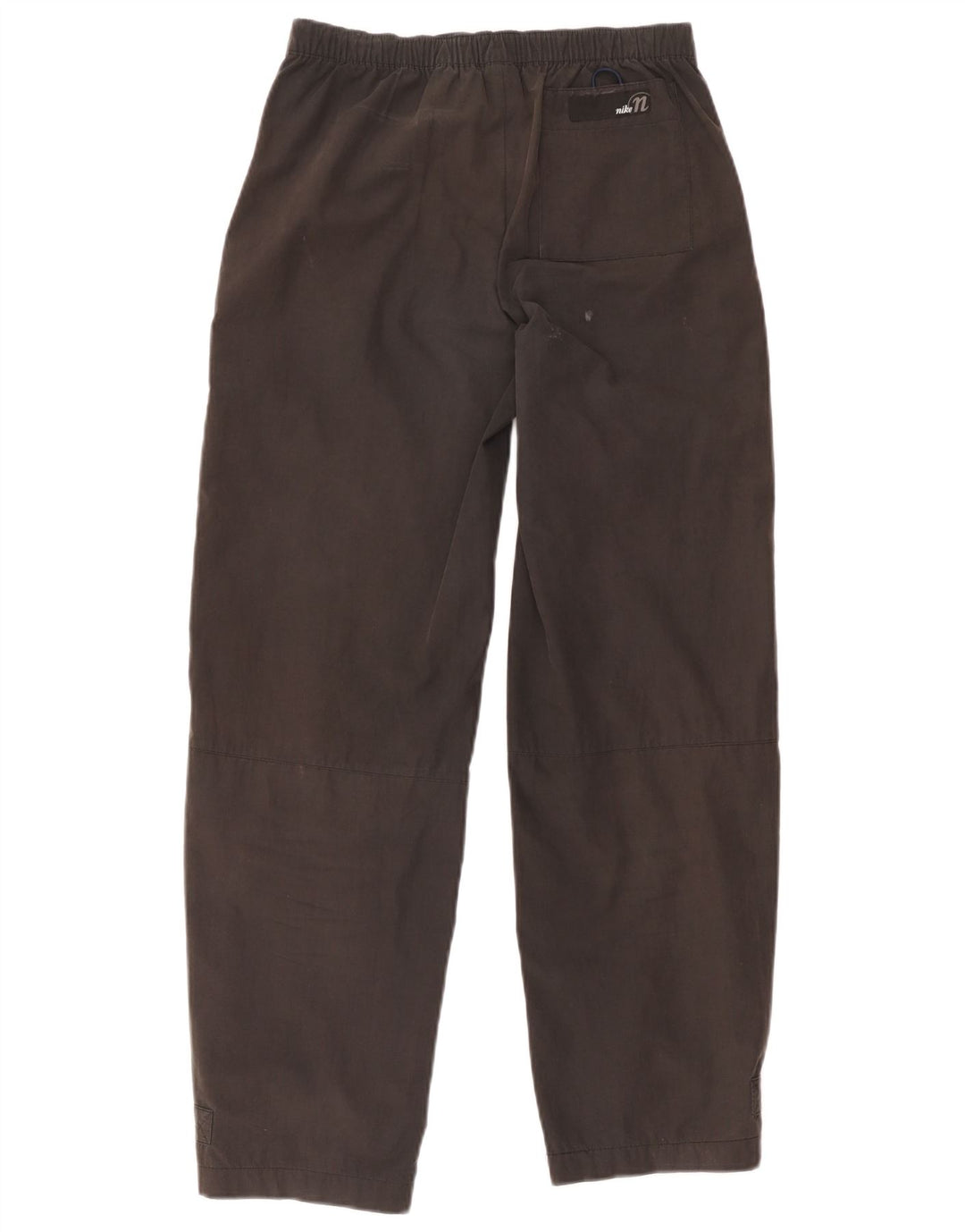 Calça feminina reta casual Nike US 4/6 pequena W30 L29 cinza poliéster