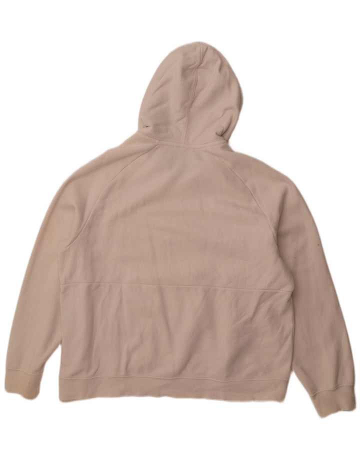 NIKE Mens Graphic Hoodie Jumper Grande Algodão Branco