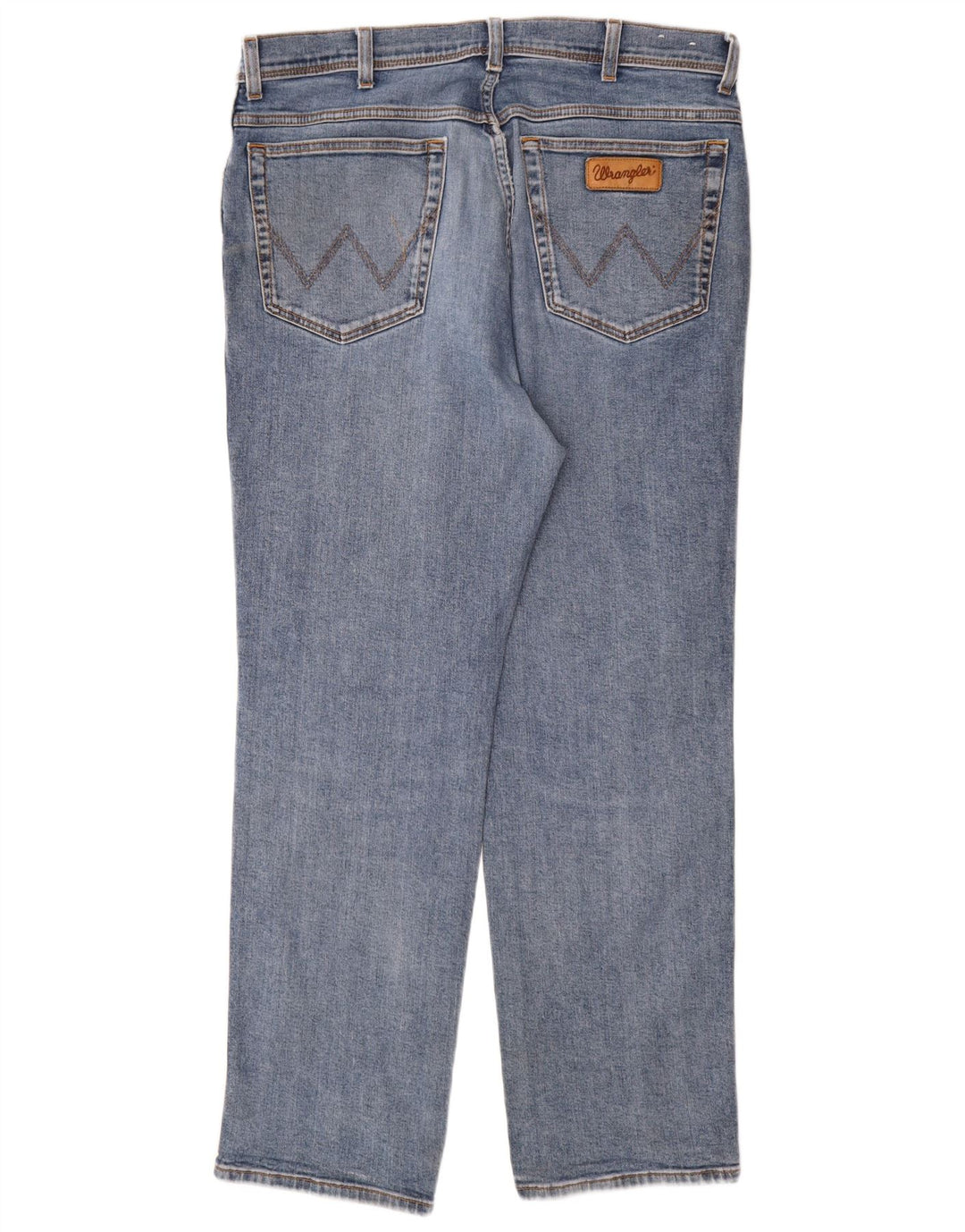 Wrangler Masculino Texas Straight Jeans W38 L32 Azul Algodão