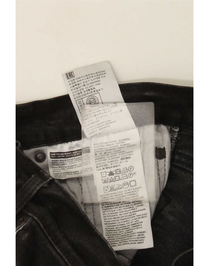 Levi's Mens Jeans Slim W32 L30 Algodão Preto