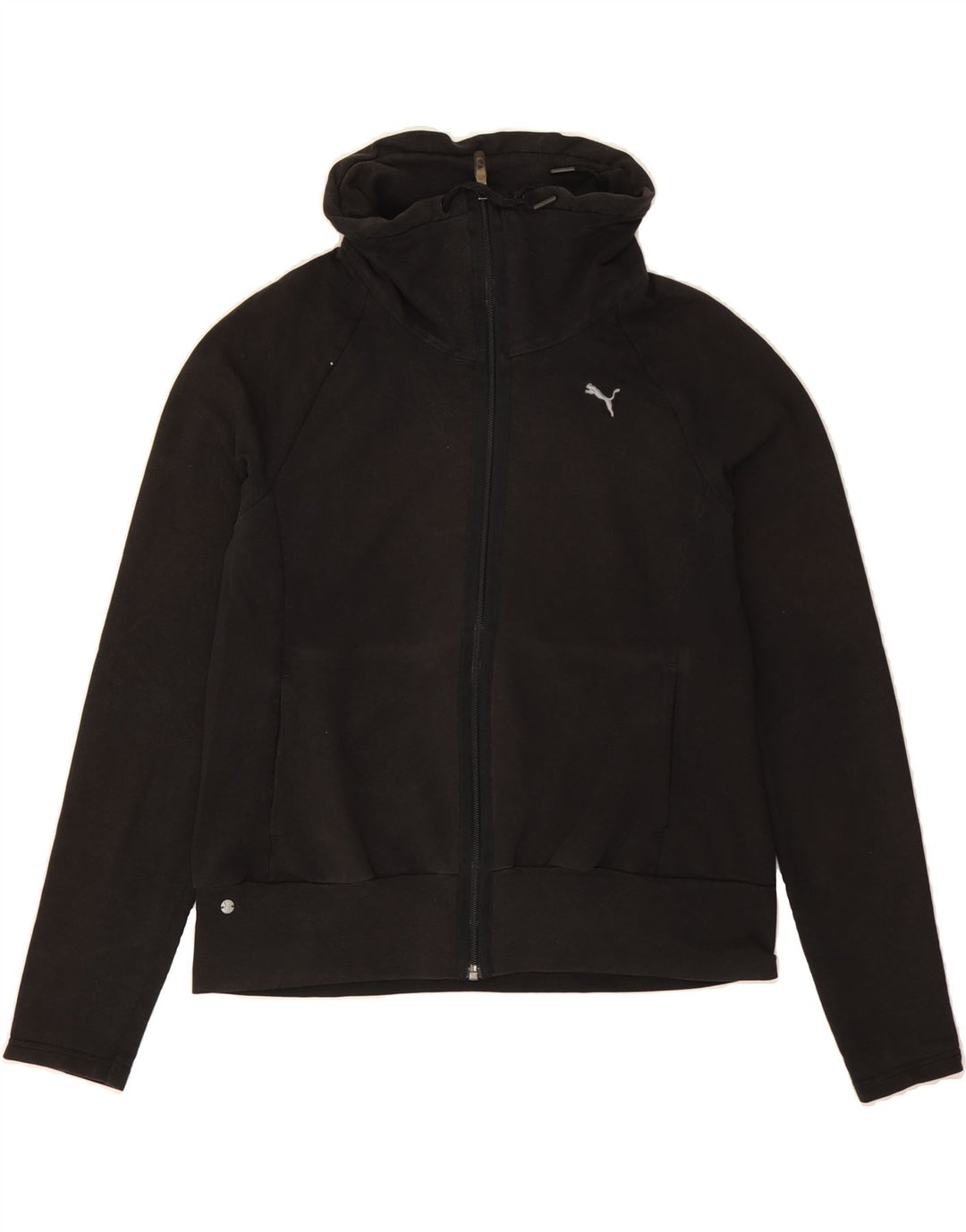 PUMA Womens Tracksuit Top Jacket UK 14 Medium  Black Cotton Vintage Puma and Second-Hand Puma from Messina Hembry 