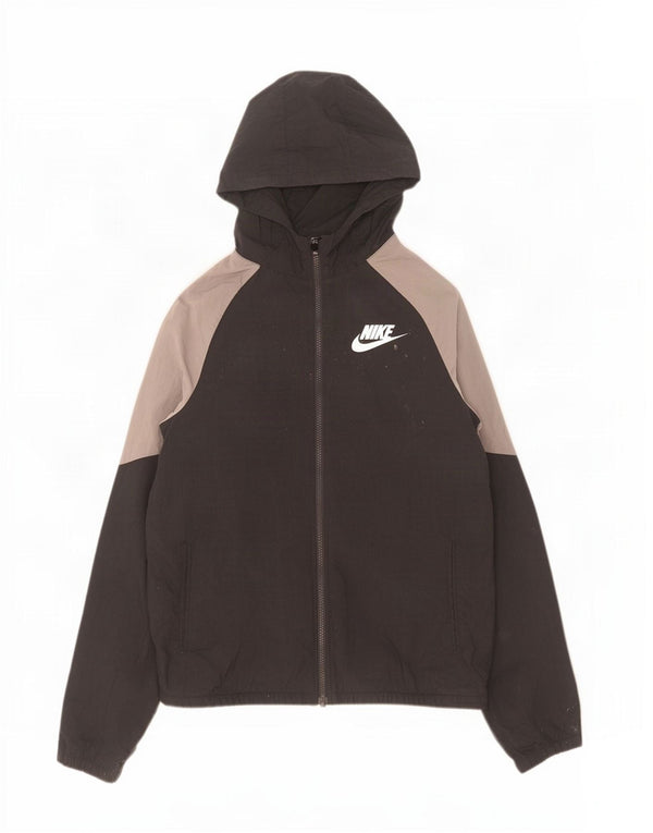 Adidas Meninas Jaqueta de treino com capuz 13-14 anos XL Preto Colourblock