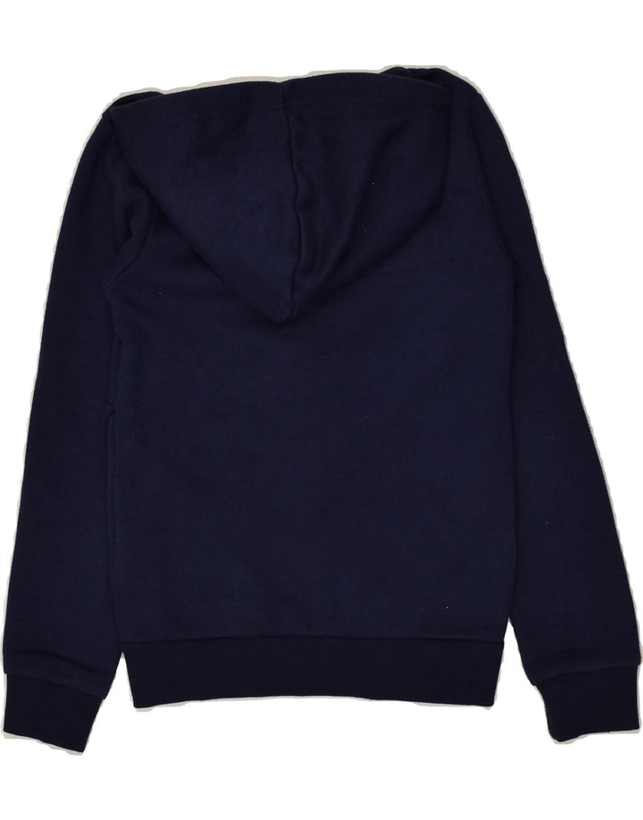 MCKENZIE Boys Zip Hoodie Sweater 8-9 Years Navy Blue Cotton | Vintage Mckenzie | Thrift | Second-Hand Mckenzie | Used Clothing | Messina Hembry 