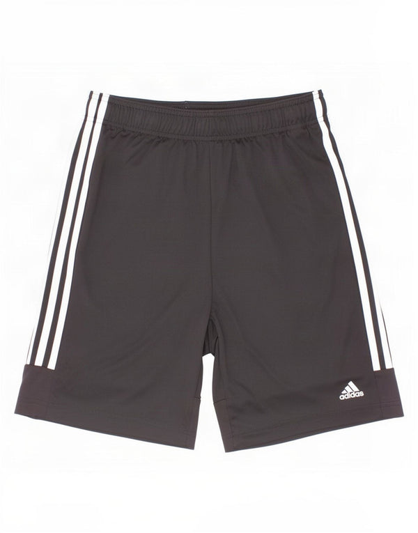 Shorts esportivos Adidas Aeroready para meninos 13-14 anos preto colorblock poliéster