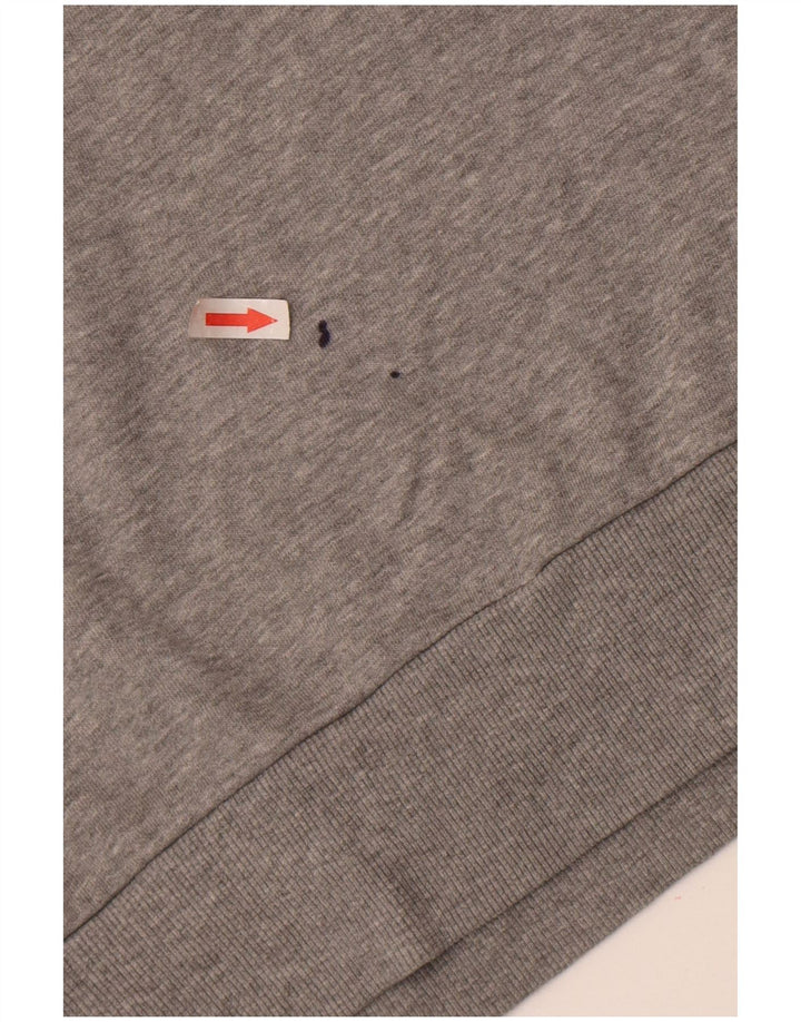 Jack & Jones moletom com capuz masculino, algodão manchado cinza médio