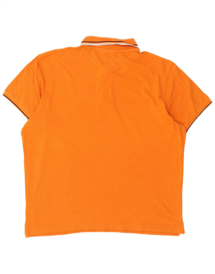 Camisa polo masculina LOTTO grande algodão laranja