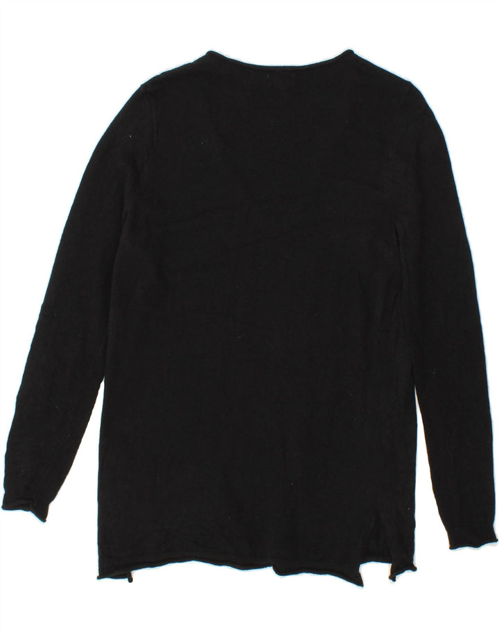 J. CREW Womens V-Neck Jumper Sweater UK 6 XS Black Cotton Vintage J. Crew and Second-Hand J. Crew from Messina Hembry 