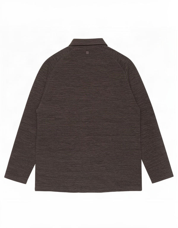 Mountain Warehouse Mens Zip Neck Fleece Jumper XL Cinza Poliéster Flecked