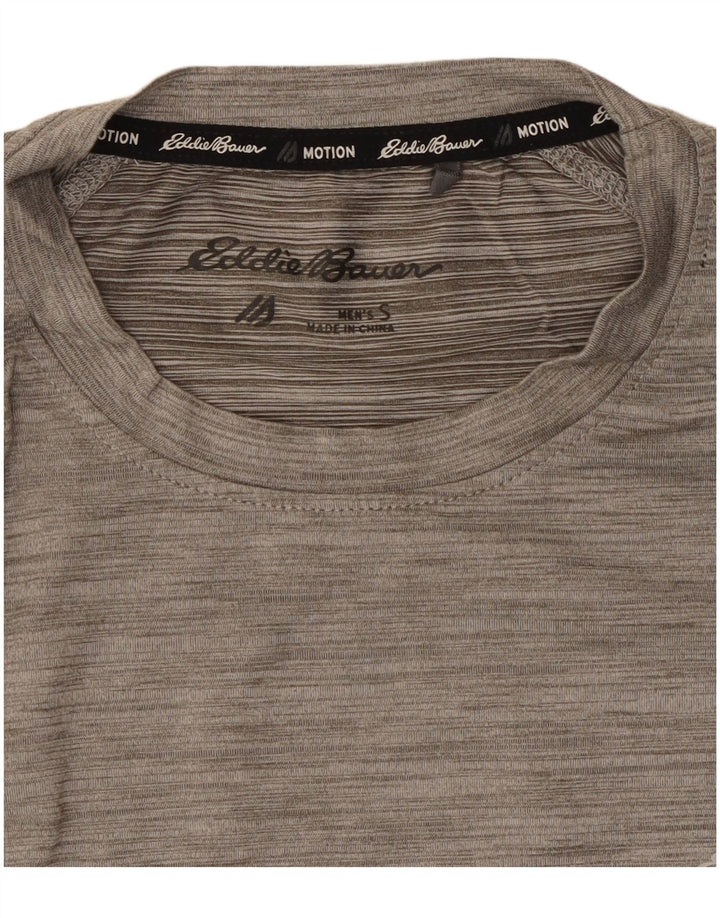 Camiseta masculina EDDIE BAUER pequena cinza manchada