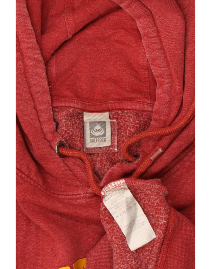 Jumper com capuz gráfico masculino SALTROCK XL algodão vermelho