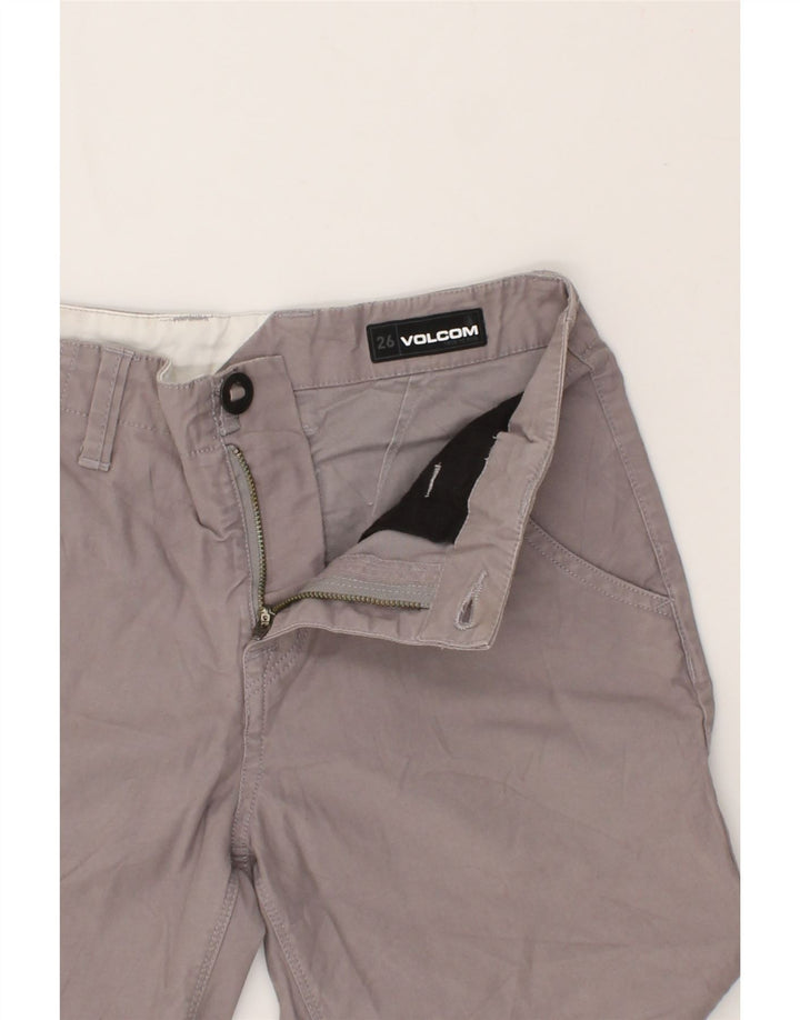 VOLCOM Womens Cargo Shorts W26 Small  Grey Cotton Vintage Volcom and Second-Hand Volcom from Messina Hembry 