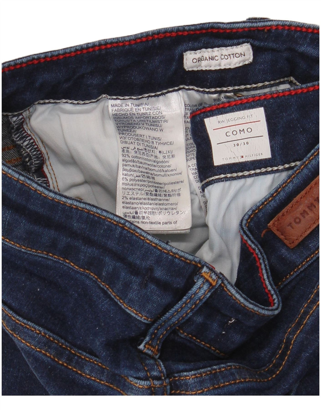 TOMMY HILFIGER Feminino Como Jegging Jeans W30 L30 Azul Marinho Algodão
