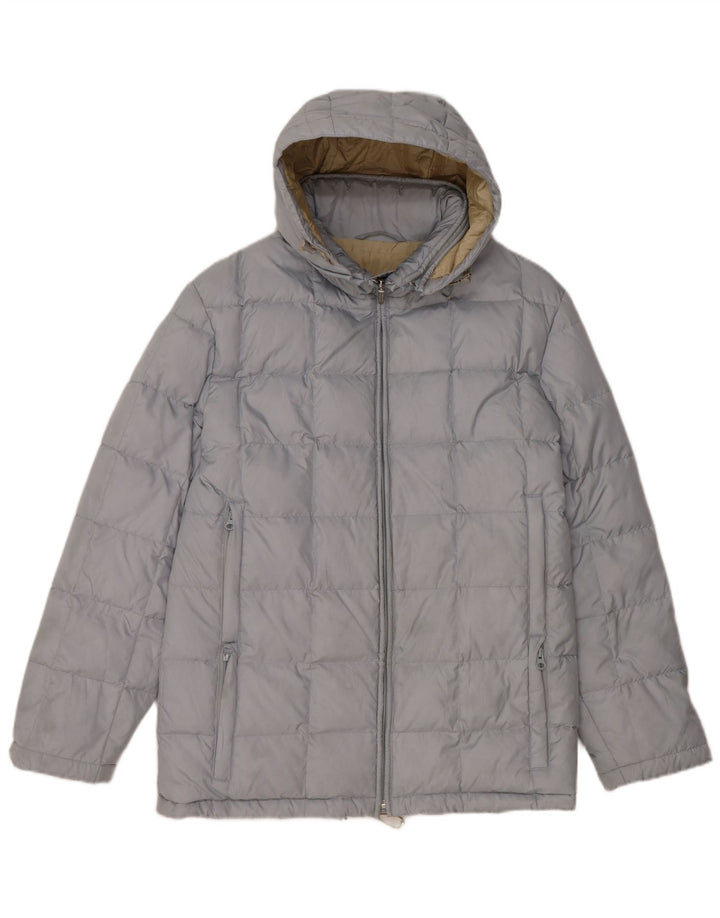 Jaqueta acolchoada com capuz feminina Paul & Shark UK 14 azul médio