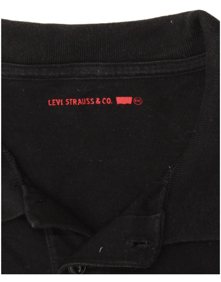 Camisa polo masculina LEVI'S 2XL algodão preto
