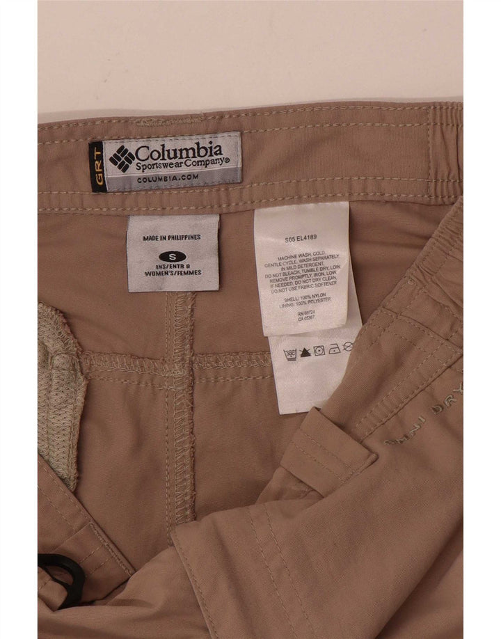 Columbia Shorts Cargo Feminino Pequeno W26 Bege Nylon