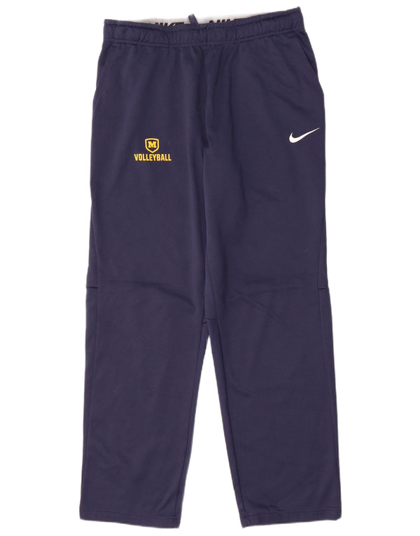 Calça de treino masculina Nike Michigan grande poliéster azul marinho