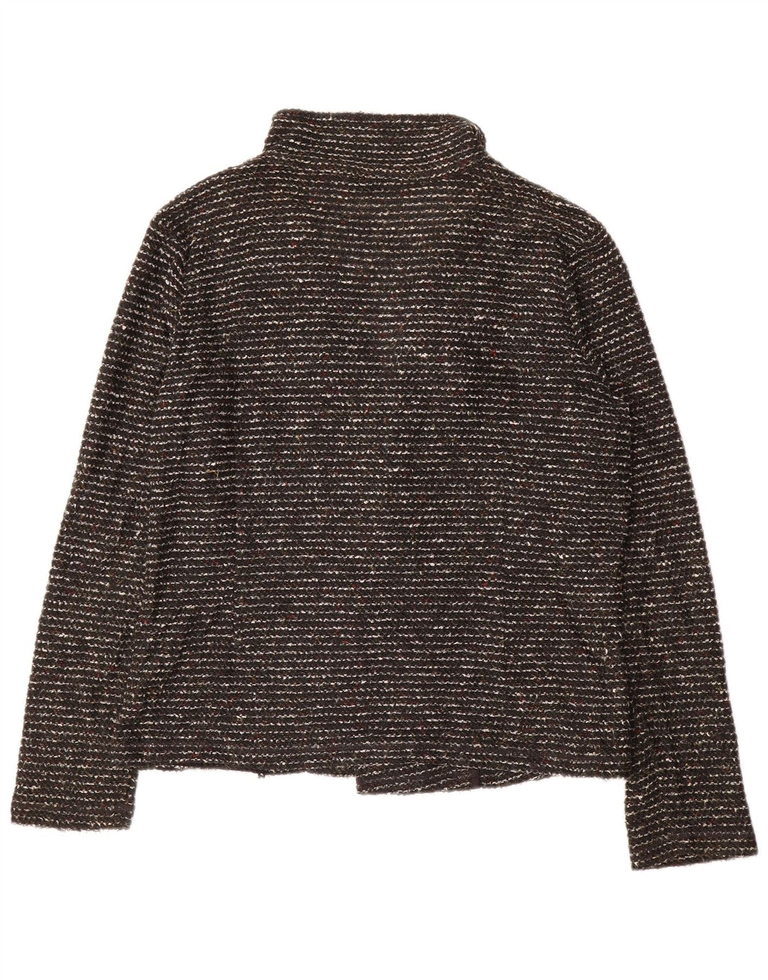 Suéter cardigã aberto feminino Marks & Spencer Reino Unido 20 2XL preto manchado