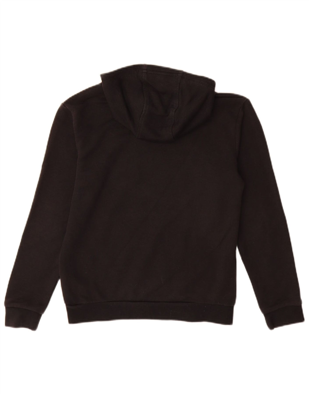 ADIDAS Meninos Graphic Hoodie Jumper 11-12 Anos Preto Algodão