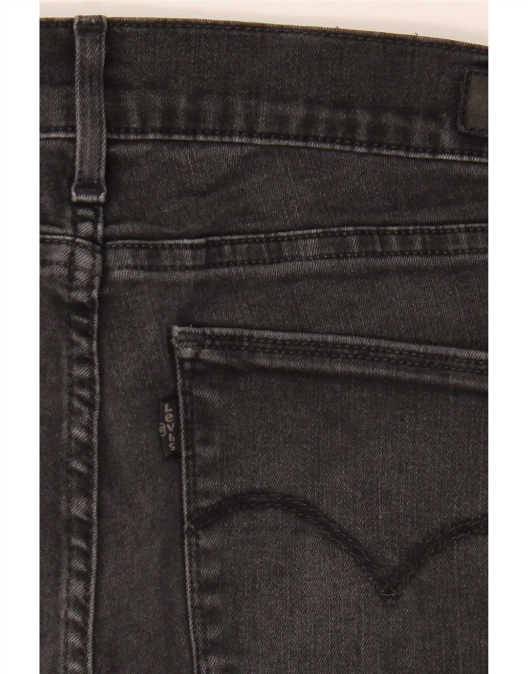 Jeans skinny feminino Levi's W32 L32 algodão preto