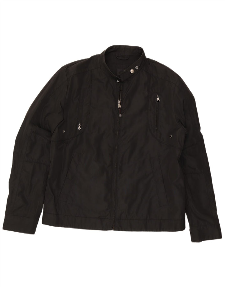 Jaqueta bomber masculina Hugo Boss EU 54 2XL poliéster preto