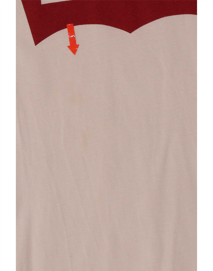 Camiseta masculina Levi's Regular Fit gráfica com logotipo pequeno de algodão branco