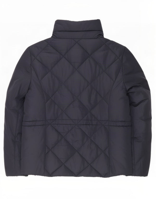 Jaqueta feminina acolchoada com capuz Marks & Spencer Reino Unido 16 grande azul marinho