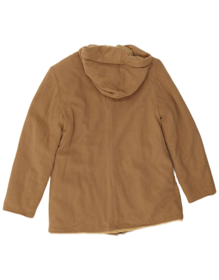 Guess Jaqueta Parka Feminina com Capuz Reino Unido 14 Grande Nylon Bege