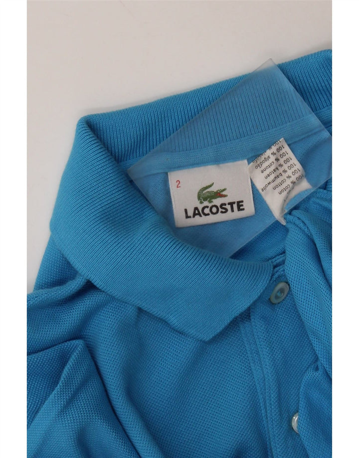 Camisa polo masculina LACOSTE tamanho 2 XS azul algodão